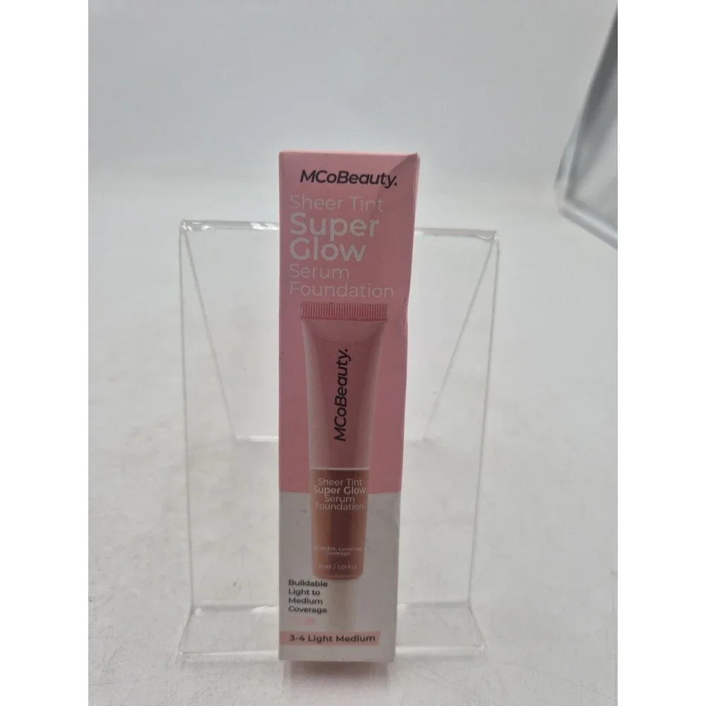 MCoBeauty Super Glow Sheer TINT Serum Foundation 3-4 LIGHT MEDIUM